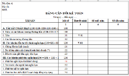 Bảng cân đối kế toán và các vấn đề xung quanh bảng cân đối
